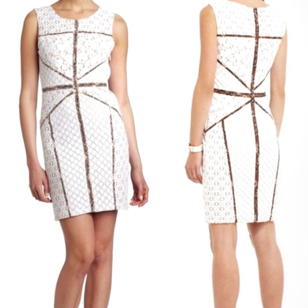BCBGMAXAZRIA Andreea Lace Sheath Sz 10P